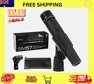 Microphone Shure SM57 SM57-LC Cardioid Dynamic Wired Instrument Microphone - Image 1 of 4