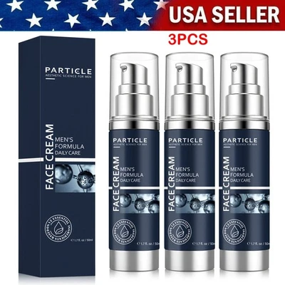 3X Particle Face Cream Men 6 in 1 Anti-Aging Cream Fights Eye Bags Dark SpotsNEW - Image 1 of 4