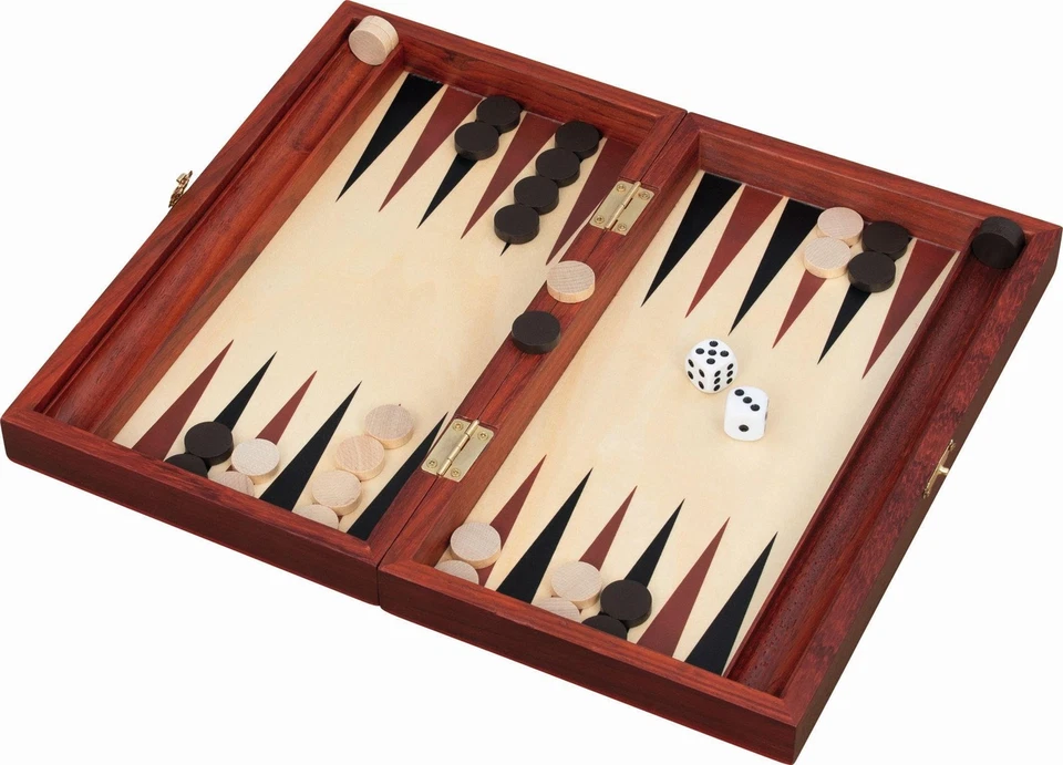 Wooden Folding Backgammon Set 27.8 .5 CM - Goki 56322