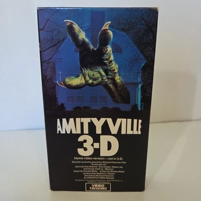 Amityville 3-D VHS, Rare Horror, ORION OOP  Home Version, Non 3-D, 1989 - Image 1 of 3