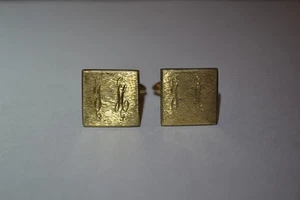 K12- Vintage "JH" 1/20 14K GF Cufflinks - Picture 1 of 2