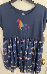 Rainbow Unicorn Tee Dress - Picture 1 of 10