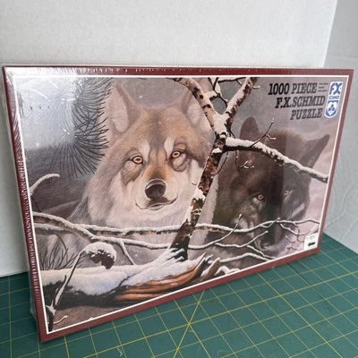 Rompecabezas F. X. Schmid Wolf 1000 piezas Ojos en la niebla Dan Pierce NUEVO SELLADO Foto 1 de 4