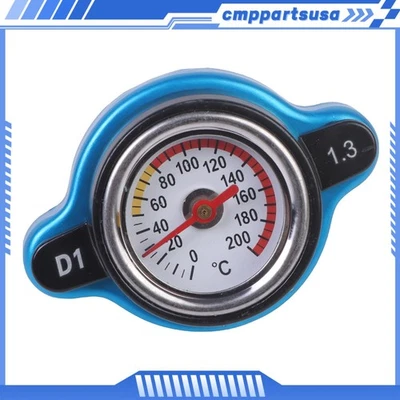 Car SUV 1.3 bar Thermo Thermostatic Radiator Cap Cover Water Temperature Gauge - Image 1 of 4