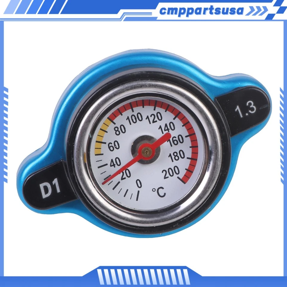 Cubierta de tapa de radiador termostático termo para automóvil SUV 1,3 bar medidor de temperatura del agua Foto 1 de 4