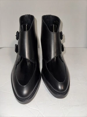 The Office OF Angela Scott Miss Joan 35 1/2 Color Black AS167BLK Midheel Bootie - Image 1 of 4