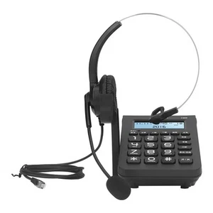Corded Telephone With Headset 16 Digit Caller ID HD Sound Recording Function FY - Zdjęcie 1 z 24