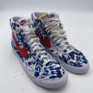 Nike Men's Size 10.5 Sneakers Shoes Blazer Mid 77 Tie Dye High Top CZ7874-600 - Picture 1 of 12