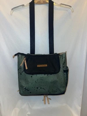 Petunia Pickle Bottom Backpack Diaper Bag Olive Ink Blot High Quality Durable - Image 1 of 4
