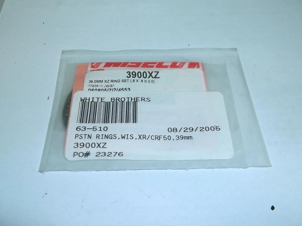 Juego de anillos de pistón Honda XR50 CRF50 nuevo WISECO 39,00 mm #3900XZ diámetro estándar Foto 1 de 1