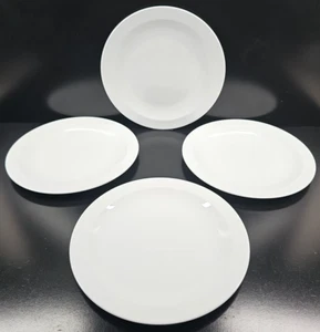 (4) Corning Centura White Narrow Rim Dinner Plates Set Vintage Dining Dishes Lot - Picture 1 of 24