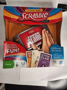 Scrabble Turbo Slam Electronic Hasbro Card Game Family Fun Sound ~NEW in BOX~NIB - Picture 1 of 8