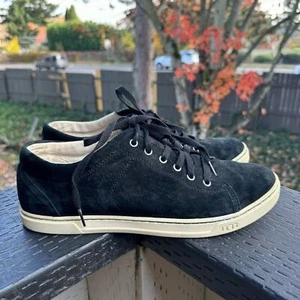 Ugg Women’s Black Tomi Suede Lace Up Sneakers Trainers Size 11 - Picture 1 of 9