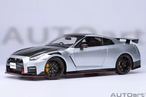Coche modelo Nissan GT-R (R35) Nismo RHD Ultimate Silver 2022 1/18 de AUTOart 77503 - Imagen 1 de 19
