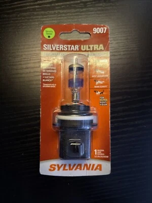 Sylvania Silverstar Ultra 9007 1 lâmpada halógena 12V 55/65W estrada legal NOVO - Imagem 1 de 2