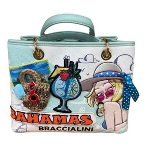 BRACCIALINI CARTOLINE Borsa Shopper Media da braccio con divisori BAHAMAS B17080 - Imagen 1 de 6