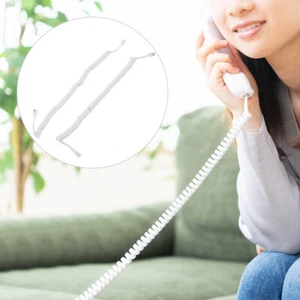 2 Pcs Telephone Cable Cables Accessory Cords for Landline Phones - Photo 1/12