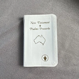 Bible Pocket Gideons New Testament Psalms Proverbs White 12x7cm - Picture 1 of 14
