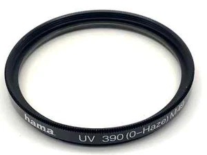 Hama uv-Filter 49mm Filter 390 (0-Haze) (III) Circular Filter Thread - Picture 1 of 1