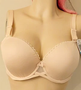 Paramour by Felina Peridot Demi Contour Bra #225073 Beige 40C - Picture 1 of 3