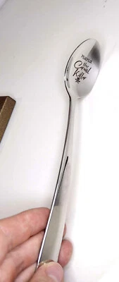 Забавная ложка-убийца хлопьев Nana с гравированным черепом, отличный подарок - Изображение 1 из 3