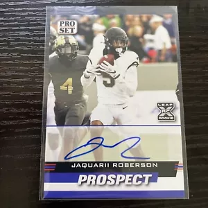 2022 Leaf Pro Set Prospects Jaquarii Roberson #PSP-JR1 Rookie Auto - Bild 1 von 2