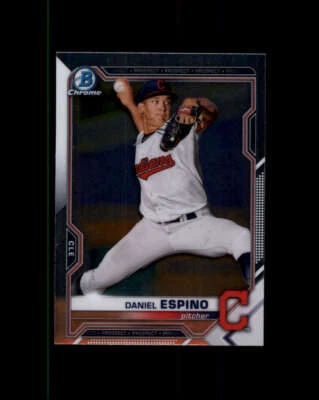 2021 Bowman Chrome Prospects #BCP123 Daniel Espino (ref 163705) - Image 1 of 2