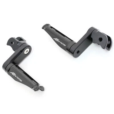 Black SHINOBI Front Foot Pegs 40mm Lower For Honda CBR929RR 00-01 - Image 1 of 4