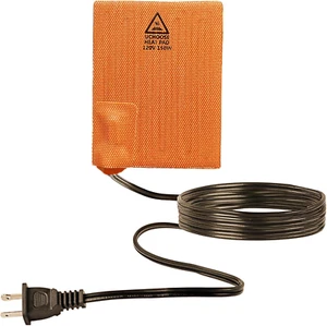 Silicone Heating Pad 120V,150W Universal Engine Heater Car Oil Pan Heater Pad, E - Picture 1 of 12