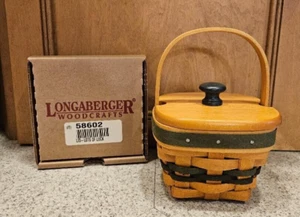 LONGABERGER 1999 Lots of Luck Set (lid/basket/liner/protector/handle tie) - NEW! - Picture 1 of 4