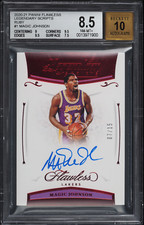 2020-21 Panini Flawless Magic Johnson Legendary Scripts Ruby Auto /15 Low POP 