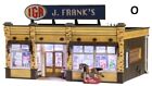 O Scale - J. Frank's Grocery, LED  Lights, "built & ready"  WOO-BR5851