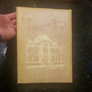 1951 St. Joseph's Academy High School Yearbook Laredo Texas Maroon & White 1-12 - Picture 1 of 1