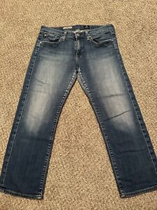 Women’s Adriano Goldschmeid Relaxed Straight The Tomboy Crop Denim Jeans, 30