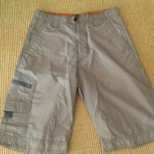 Faded Glory Boys Size 12 Medium Khaki Shorts 100% Nylon Swim/Play/School shorts