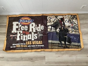 Dickies Free Ride to the PBR Finals Bull Riding Las Vegas Big Vinyl Banner - Imagen 1 de 8