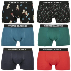 Urban Classics Organico x-Mas Boxer 3-Pack Mutande Biancheria Intima Bio - Picture 1 of 9