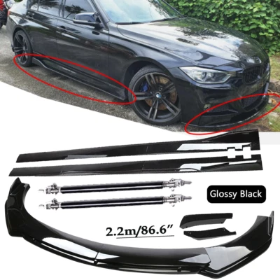 Front Bumper Spoiler Body Kit /Side Skirt/Strut Universal For BMW 320i 328i 330i Foto 1 de 4