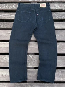 Levis 501 Vintage Made in Hungary Black Denim Jeans Size W34 L30 - Picture 1 of 17