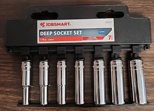 JobSmart 7 pc. Metric Deep Socket Set, 1/4 in. Drive - Picture 1 of 2