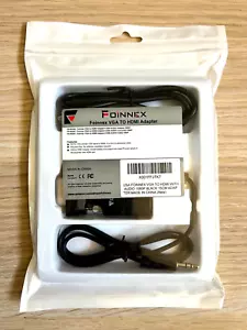 NEU Foinnex VGA zu HDMI Adapter Konverter mit Audio für PC Laptop Projektor - Bild 1 von 4