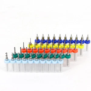 10pcs 0.1mm-1.2mm PCB Print Circuit Board Carbide Micro Drill Bits for SMT CNC - Imagen 1 de 45