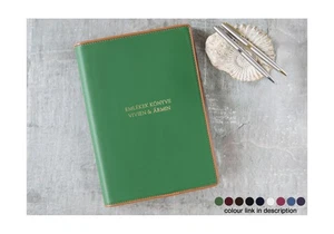 LEATHERKIND Personalisiertes Cortona Leder Journal A4 Grün - Handmade in Italy - Bild 1 von 9