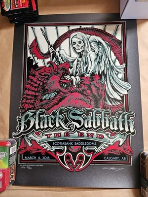 Black Sabbath 2016 Tour Poster Calgary - Image 1 of 3