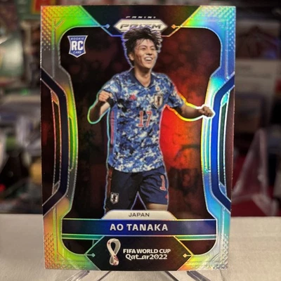 AO Tanaka 2022 Panini Prizm FIFA World Cup Qatar Silver Prizm SP RC ⭐️ MINT - Image 1 of 3