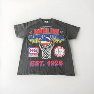 Camiseta Harlem Globetrotters Vintage Lavada Gris Hombre Grande Est. Cuello redondo 1926 - Imagen 1 de 6
