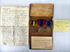 Spanish American War Medals (Numbered)  - Lot of 3 w/ Wallet & Paperwork