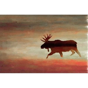 Moosehead by Parvez Taj Painting Print on Wrapped Canvas - Picture 1 of 1