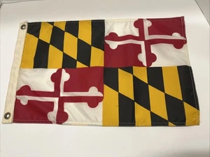 18 "X11" Fuß Maryland Staatsflagge Nylon mit Nieten - Bild 1 von 6