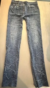Girls Jeggings Stretch Faux Leggings One Size Fits All Jeans - Picture 1 of 5